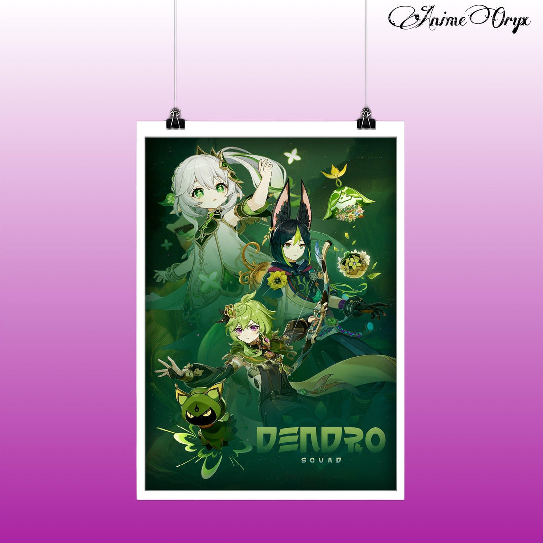 Genshin Impact Element Banner Set Of 7 (A3 Sized) - 4