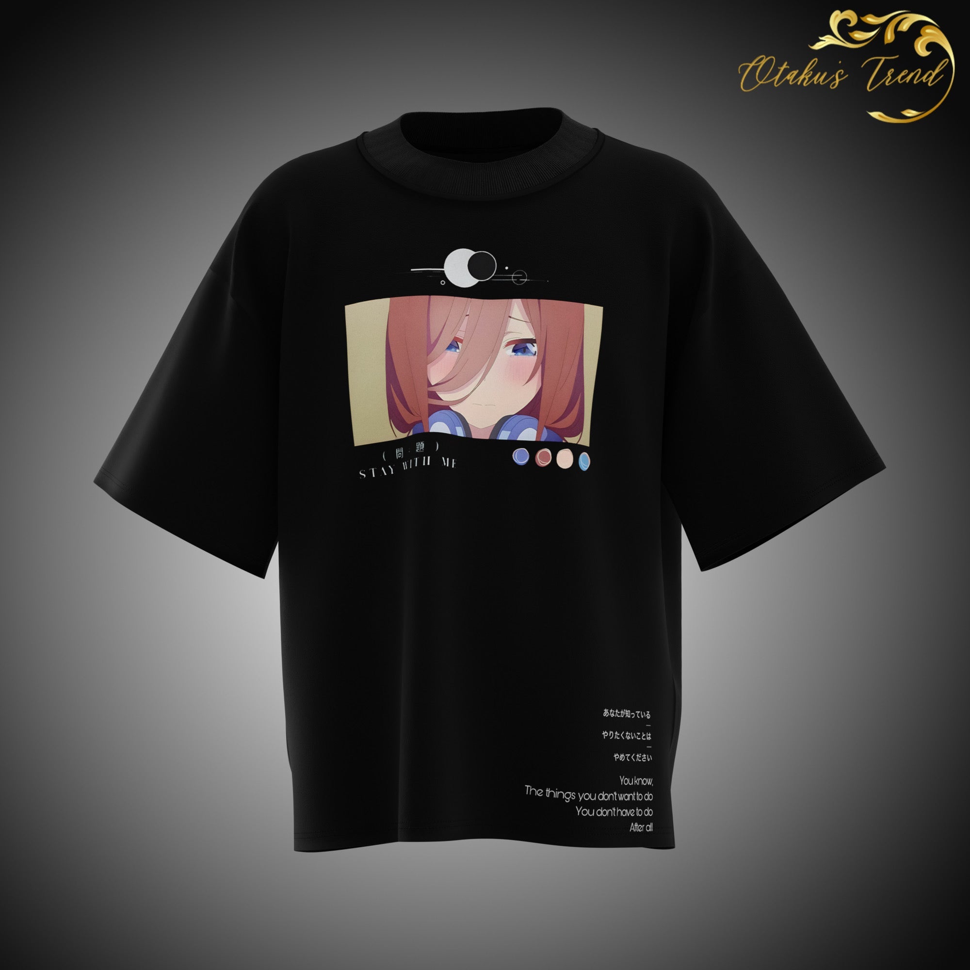 Miku Nakano Oversized Tee AnimeOryx  T-Shirt  AnimeOryx