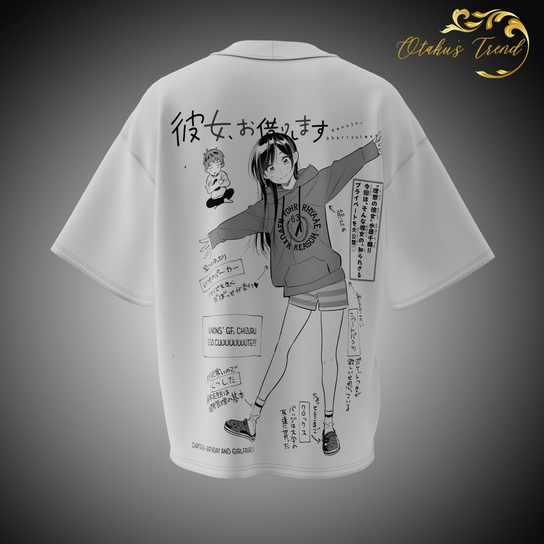 Rent a Girlfriend Merchandise AnimeOryx  T-Shirt  AnimeOryx