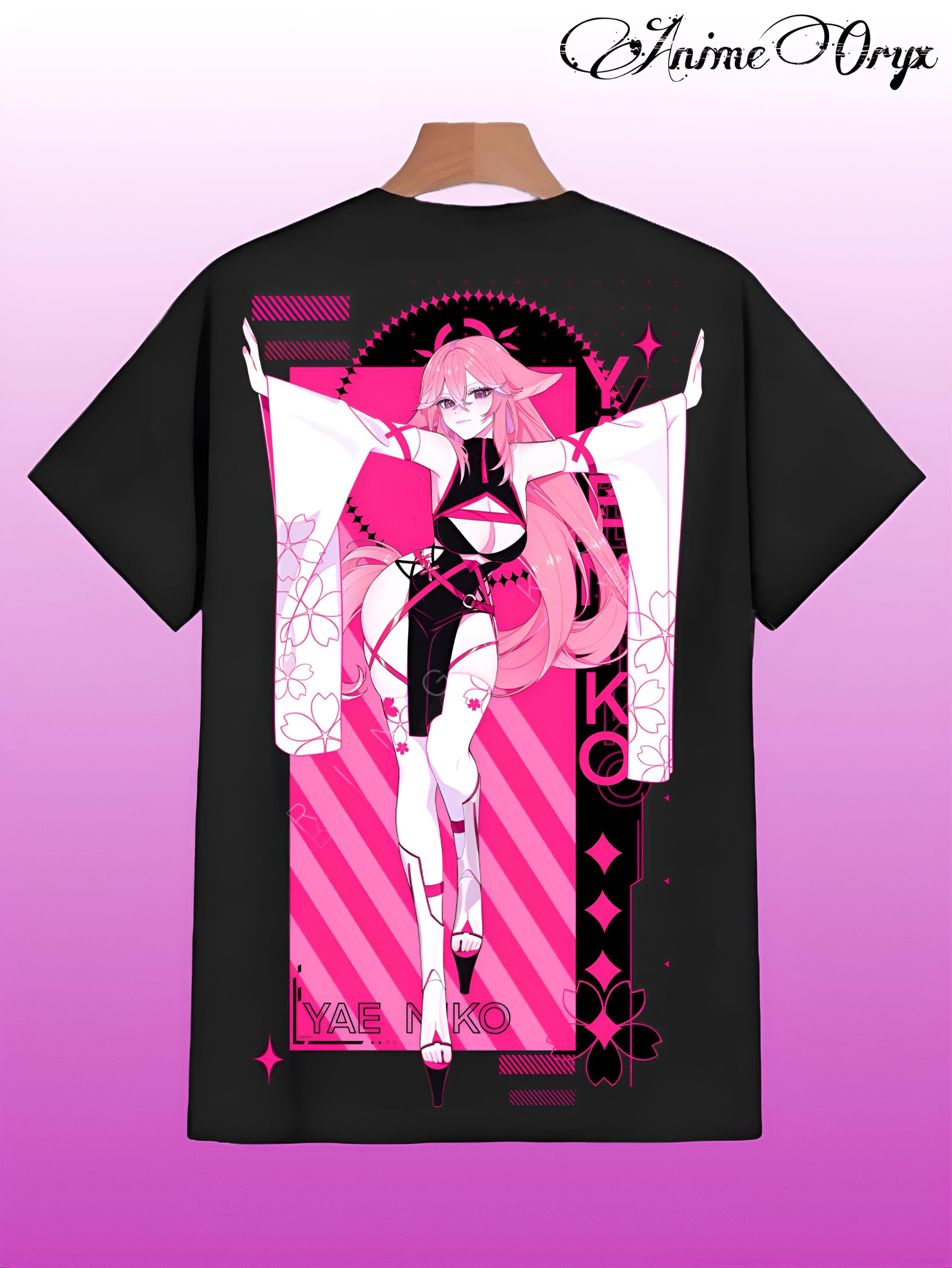 Yae Miko Merchandise AnimeOryx  T-Shirt  AnimeOryx