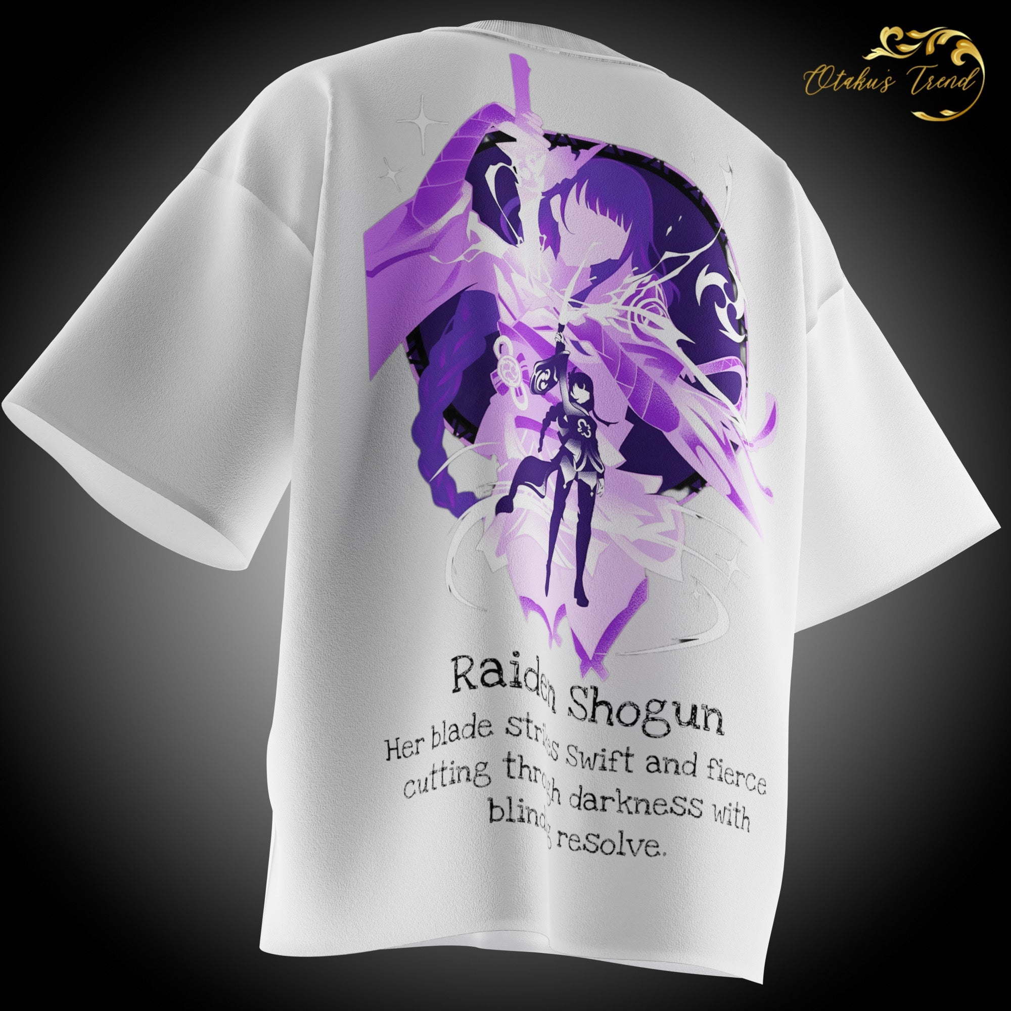 Raiden Shogun Oversized Tee AnimeOryx  T-Shirt  AnimeOryx