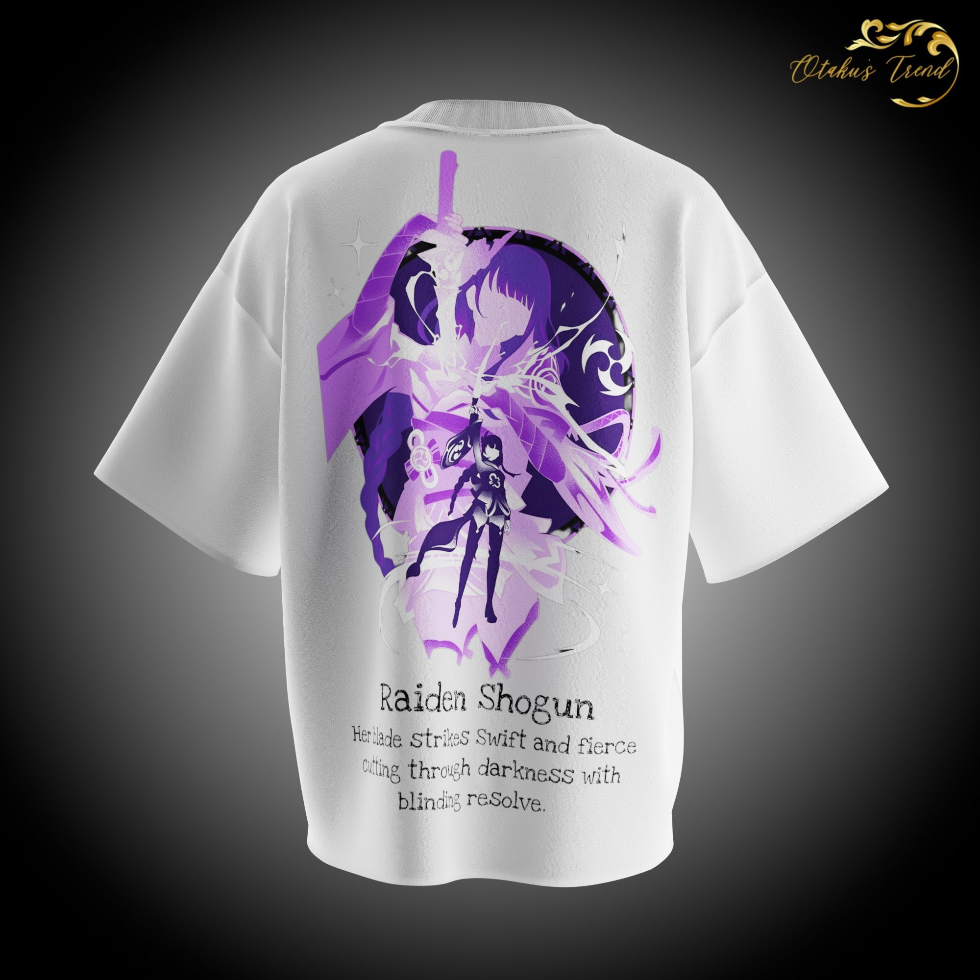 Raiden Shogun Oversized Tee AnimeOryx  T-Shirt  AnimeOryx