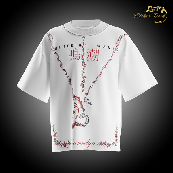 Camellya WUWA Oversized Tee AnimeOryx  T-Shirt  AnimeOryx