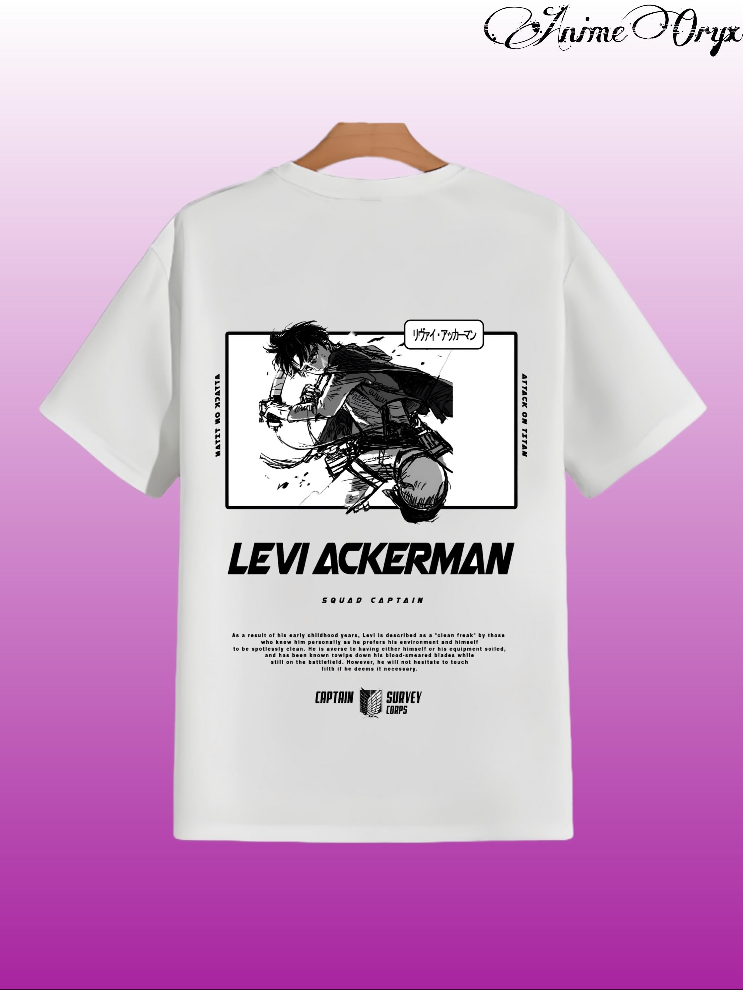 Levi Ackerman Oversized Tee - 1