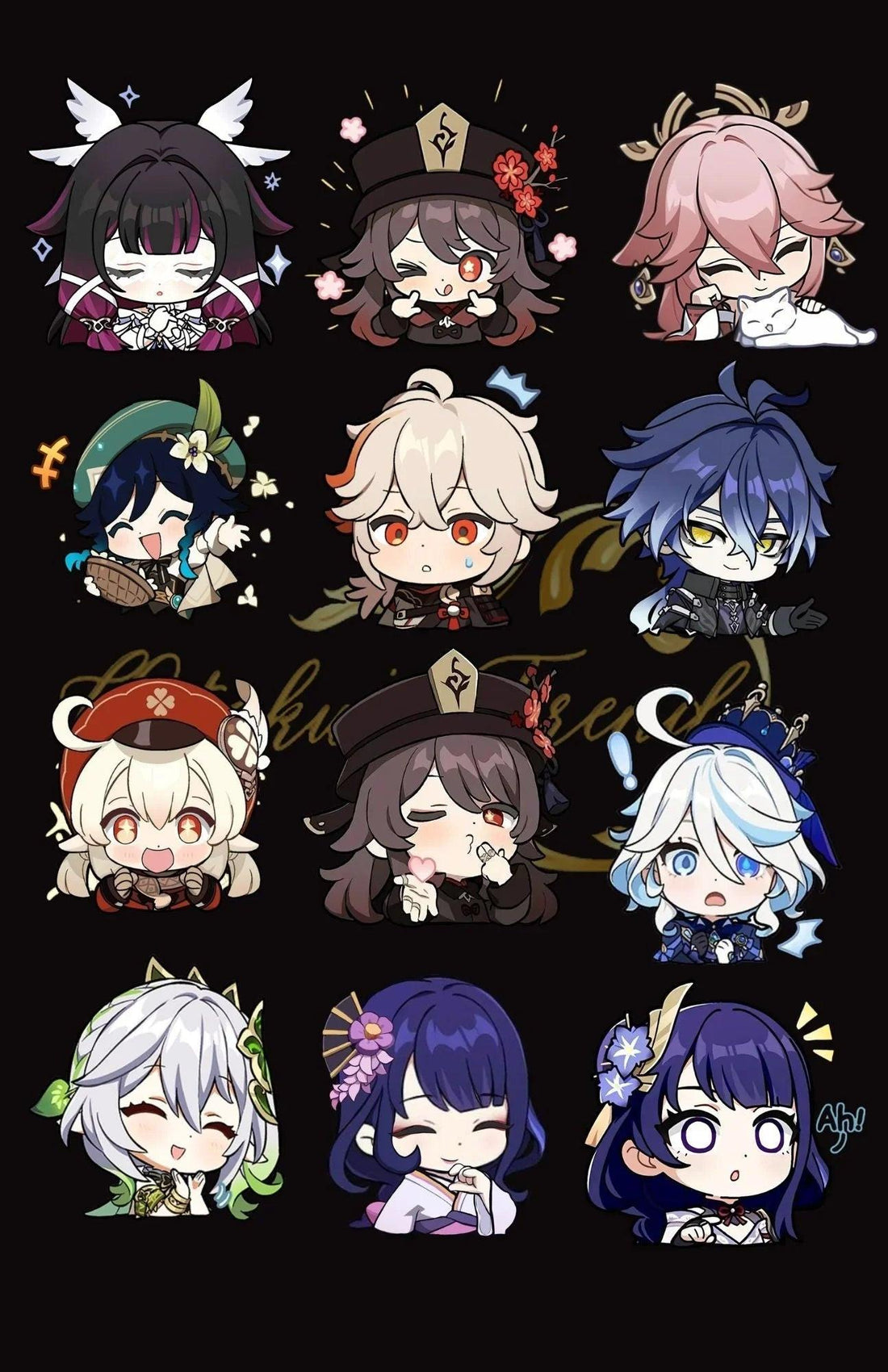 Genshin Impact Premium Vinyl Decals Stickers - AnimeOryx